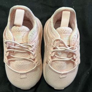 New baby size 4 light pink Adidas sneakers